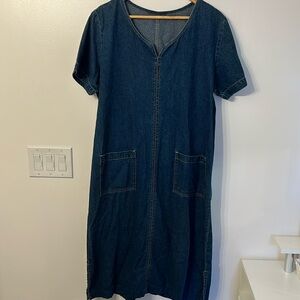 90’s/Y2K Denim Midi Dress